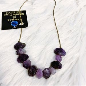 Handmade African Amethyst Gemstone Necklace